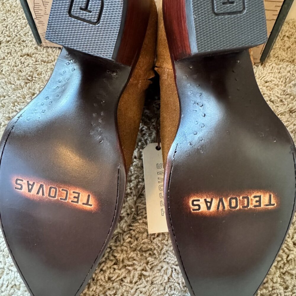 Tecovas.The Daisy in Sienna Suede. Size 9.5. NIB - Picture 6 of 7